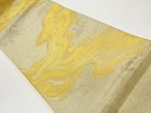 抽象霞模様織出し袋帯